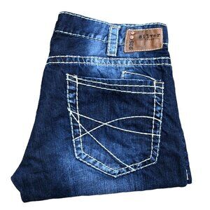 Vintage Embroidered Silver Jeans Size 38 ZAC Blue